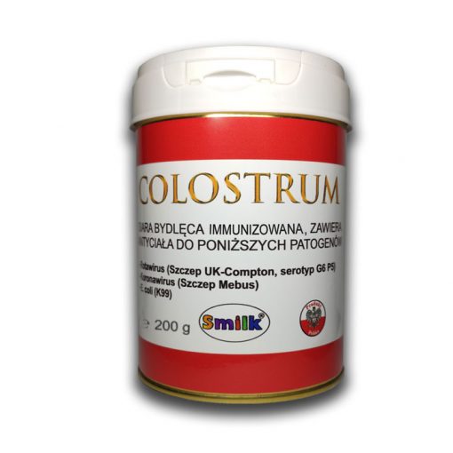 Colostrum immunizowane na koronawirus, rotawirus, e.coli 200 g