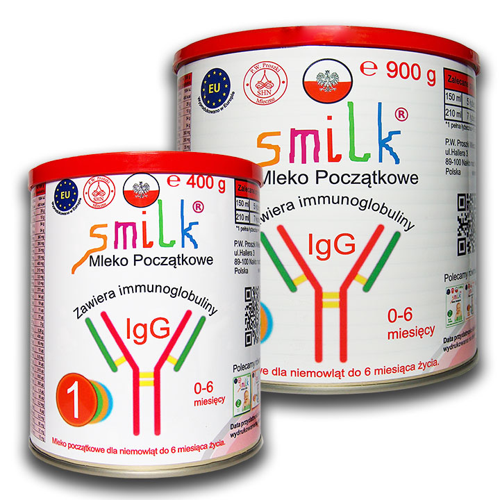 Smilk mleko początkowe dla niemowlat dla noworodków